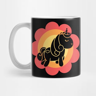 Cute Unicorn Flower Mug